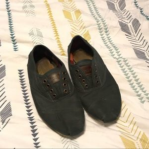 Dark Gray-Blue Toms Cordones